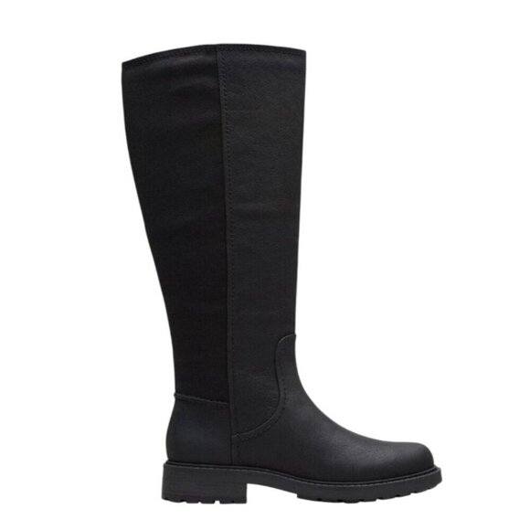 CLARKS / Opal Glow / Black / Leather / Zipper / Knee High / Size 9.5M - Picture 4 of 10